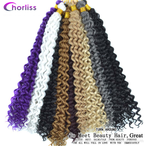 Wholesale 31 Colors Ombre Kinky Curly Water Wave Crochet Braiding Hair Deep Wave Passion Twist Synthetic Hair Extensions